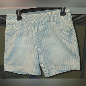 Westbound petite 10P striped shorts